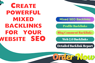 create powerful mixed backlinks for your website SEO