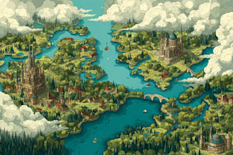 draw vector map in illustrator