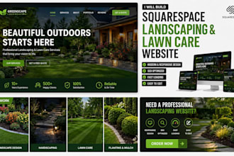 build a squarespace landscaping and lawn care website squarespace website design
