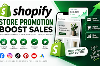 boost shopify sale, shopify store promotion, promote shopify