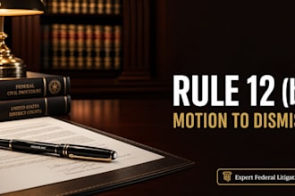 draft a federal motion to dismiss and supporting memorandum