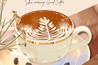design aesthetic cafe menu, restaurant menu in canva