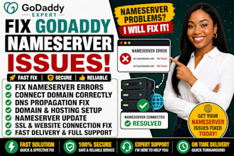 fix godaddy nameserver issues connect domain fix dns cpanel hosting domain