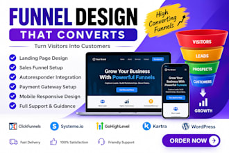 design and build a high converting sales funnel for