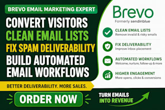 clean brevo email lists fix spam deliverability, build automated email workflows