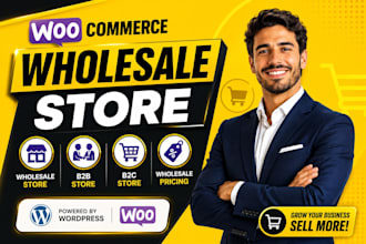 set up a woocommerce wholesale, b2b, b2c store