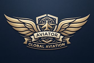 design a professional and memorable pilot logo
