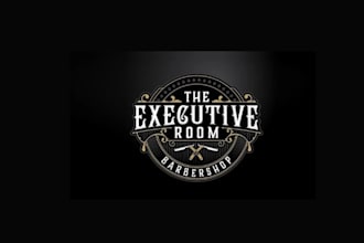 design premium barber barbershop salon logo