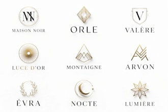 do modern minimalist luxury and monogram logo design