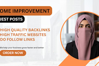 publish home improvement guest posts and dofollow backlinks
