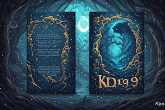do illustration book cover design, kindle book cover