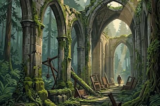 craft cinematic environment art with mood and depth