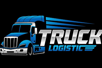 do transport logistic and trucking logo
