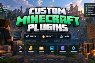 develop a custom minecraft paper or spigot plugin
