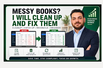 clean up and catch up quickbooks online and xero bookkeeping