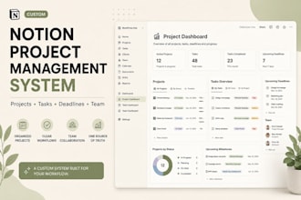 build a custom notion project management system