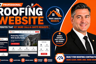 design a professional wordpress roofing website for your business