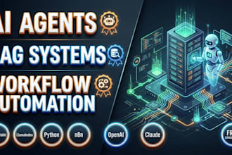 develop ai agents, ai automation and rag chatbots