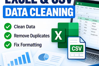 clean and analyze your excel or CSV data