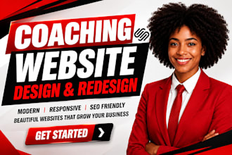 design a modern professional coach website