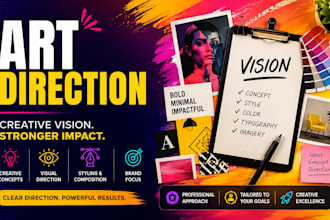provide creative art direction for your brand and projects