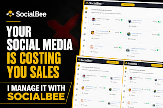 manage your social media and schedule posts with socialbee