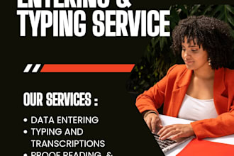 do fast and accurate data entry and typing work