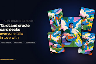 create your tarot or oracle deck original artwork