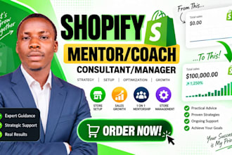 be your shopify mentor coach and ecommerce consultant