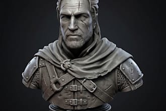 sculpt a detailed 3d character or creature in zbrush and blender