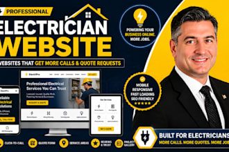 design a professional wordpress electrician website for your business