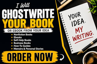 ghostwrite blog posts and articles from your topics or ideas