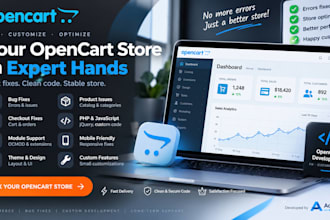 fix opencart bugs errors and customize your ecommerce store