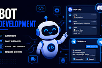 develop a custom discord bot or telegram bot for your server