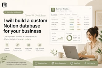 build a custom notion database for your business