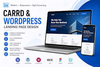 design carrd website carrd landing page website carrd real estate landing page