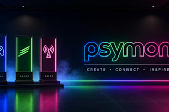 design a custom avatar and logo for your stream or channel
