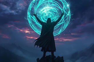 design fantasy book cover or book cover