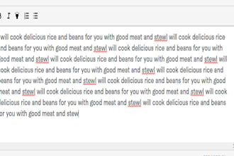 cook delicious rice and beans for you with good meat and stew