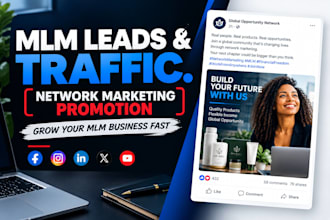 promote your MLM business, network marketing, MLM leads and MLM traffic