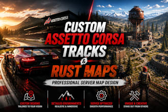 create custom assetto corsa tracks and rust maps for your server
