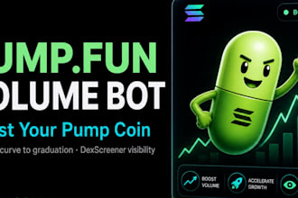 create pump fun bot, dex screener bot, solana bot