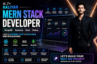 develop a full stack mern web application