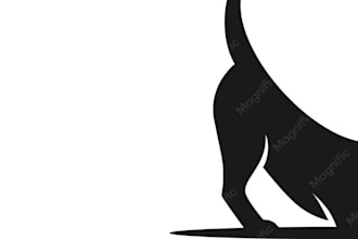 do amazing equestrian equine horse dog and animal pet logo