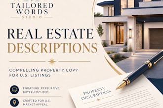 write a compelling real estate listing description for your property