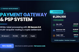 develop a white label payment gateway and payment processor