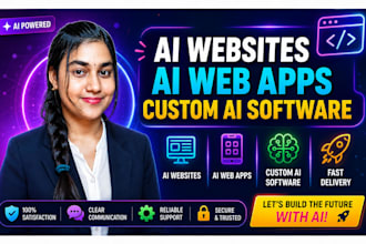 develop ai websites, ai web apps, ai web software