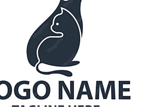 design a custom dog logo for pet brands, breeders and kennels