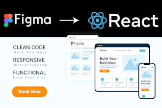 convert figma to a responsive react websites