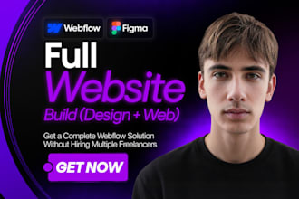 do fully custom webflow site for you